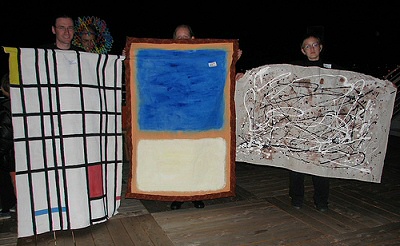 Modern art exhibit: the costume