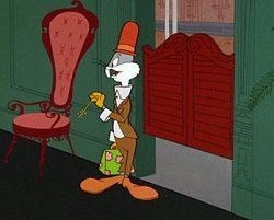 Still from Barbary Coast Bunny, starring Bugs Bunny