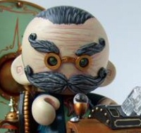 Mr. H.G. Wells by Doktor A, a vinyl figure Mr. H.G. Wells by Doktor A, a vinyl figure