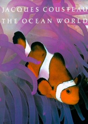 The Ocean World, by Jacques Cousteau, book cover art