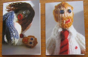 Shaun of the Dead yarn zombie cards from Cakeyvoice Shaun of the Dead yarn zombie cards from Cakeyvoice
